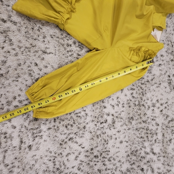 Cinq À Sept SZ S Jackie Puffy Sleeve Ruffle Trim Loose Fit Regencycore Blouse - Picture 9 of 12